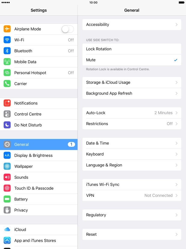 Press Language & Region.