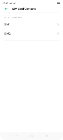 Press the name of the SIM.