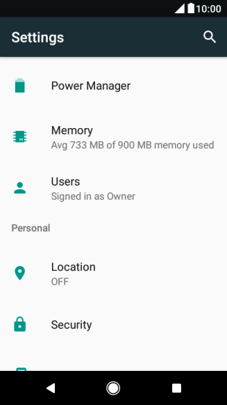 Press Power Manager.