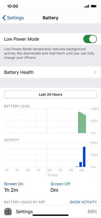 Slide your finger upwards starting from the bottom of the screen to return to the home screen.