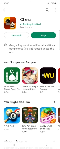 Press the Home key to return to the home screen.