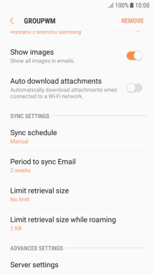 Press Sync schedule.
