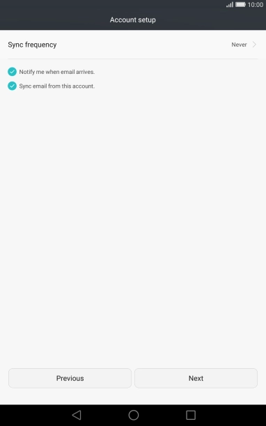 Press Sync frequency.