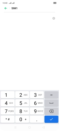Key in +61415011501 and press the confirm icon.