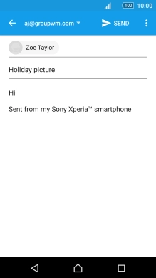Press the menu icon.
