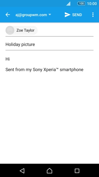 Press the menu icon.