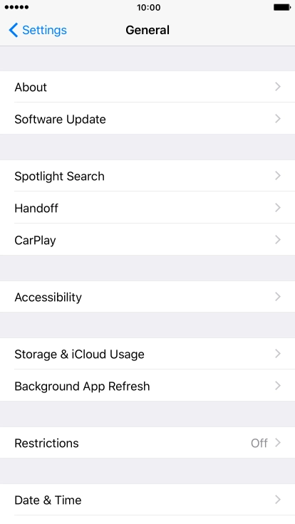 Press Software Update. If a new software version is available, it's displayed. Follow the instructions on the screen to update the phone software.