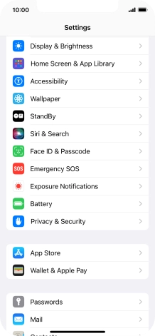 Press Privacy & Security.