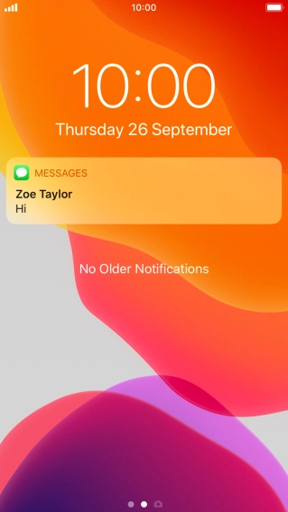 Press the required notification and follow the instructions on the screen to use the selected function.