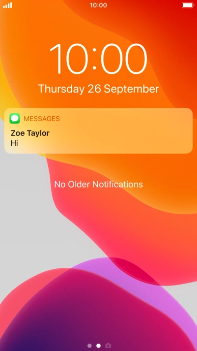 Press the required notification and follow the instructions on the screen to use the selected function.
