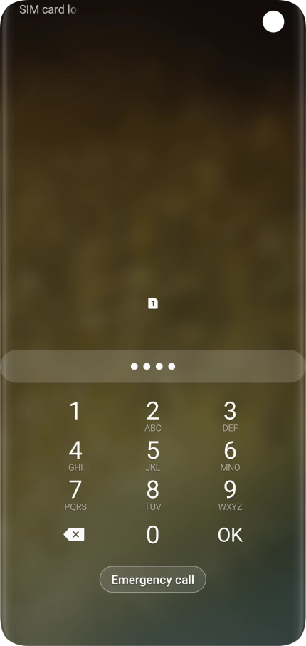 If you're asked to key in your PIN, do so and press OK.