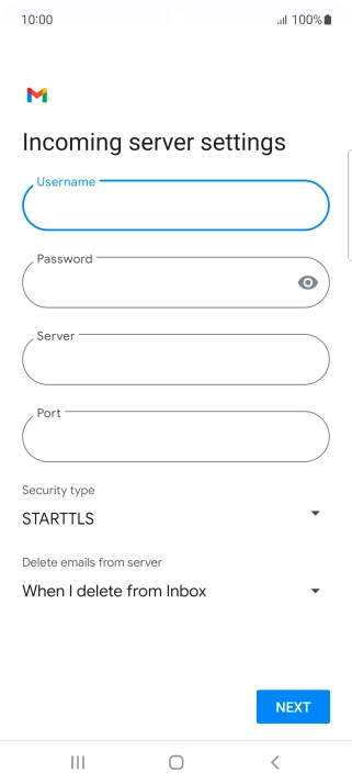 Press the field below 