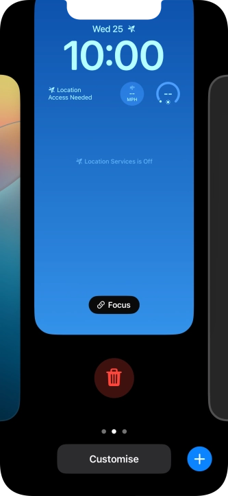 Press the delete icon.