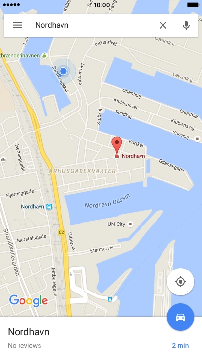 Hard press and hold the destination until a pop-up menu is displayed.