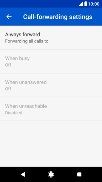 Press the Home key to return to the home screen.
