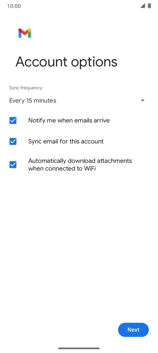 Press the drop down list below 