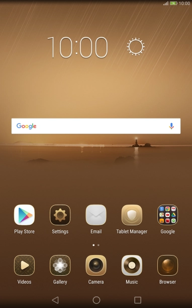 Press the Home key to return to the home screen.