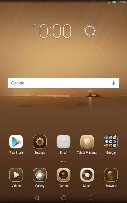 Press the Home key to return to the home screen.