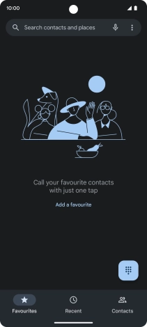 Press the menu icon.