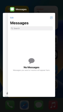 Slide upwards on the required application to end it.
