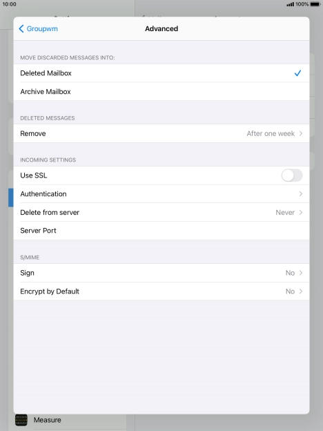 Press Authentication.