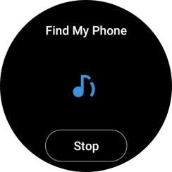 Press Stop when you've found your phone.
