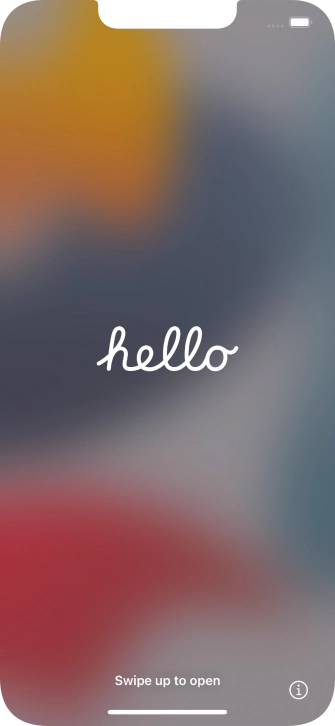 Slide your finger upwards starting from the bottom of the screen.