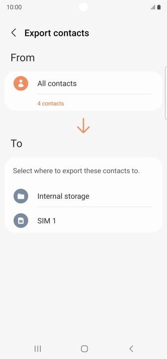 Press the name of the SIM.