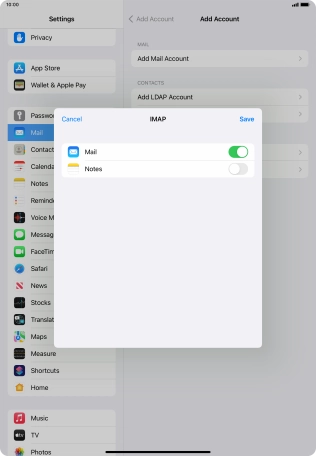 Press Save. Your email account has now been set up. To select more settings for incoming and outgoing server, proceed with the following steps.
