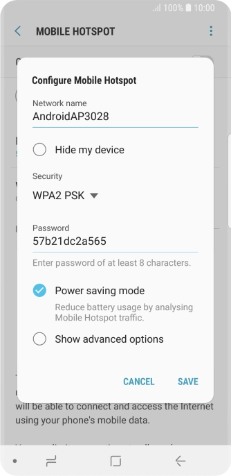 Press the field below 