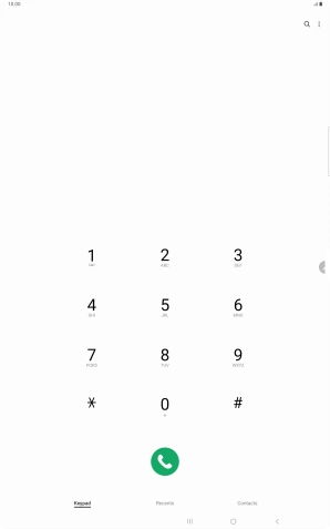 Press the menu icon.