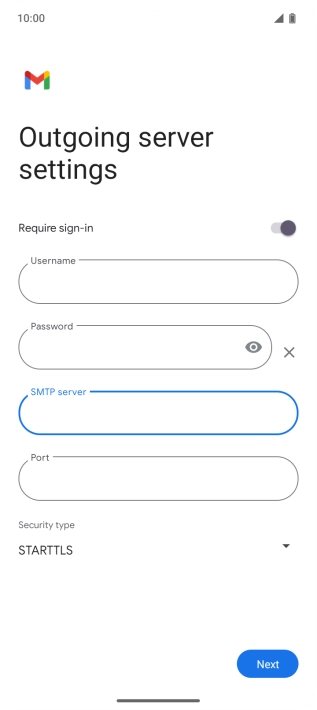 Press the field below 