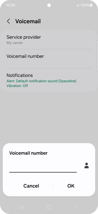 Key in +61414121121 and press OK.