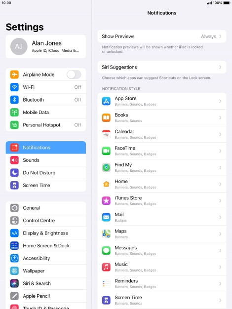 Press Show Previews.