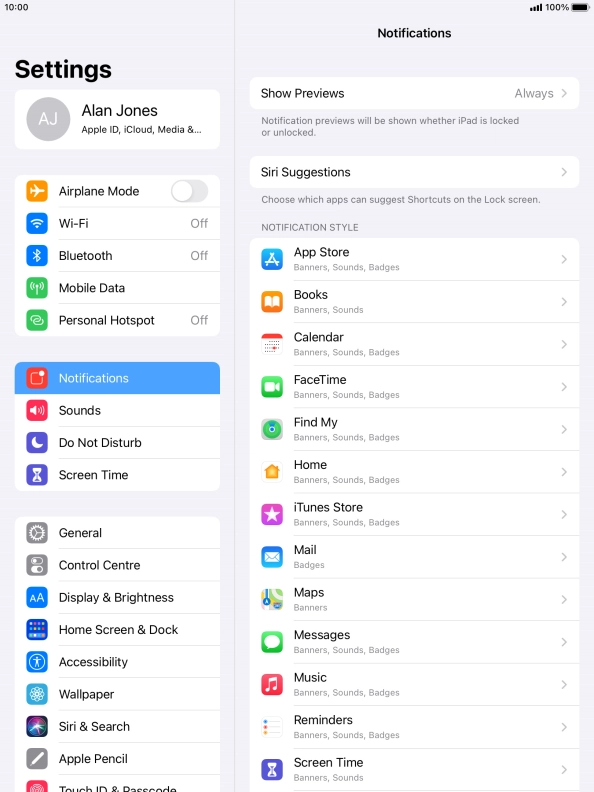 Press Show Previews.