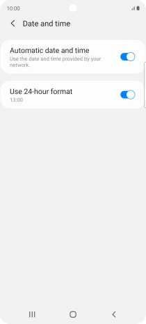 Press the Home key to return to the home screen.