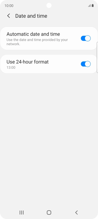 Press the Home key to return to the home screen.