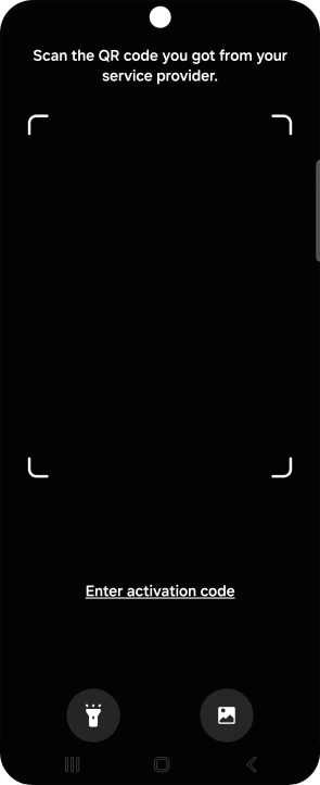 Place the QR code you've received inside the phone camera frame to scan the code.