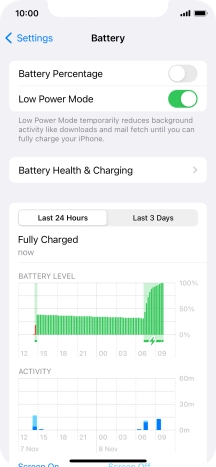 Slide your finger upwards starting from the bottom of the screen to return to the home screen.