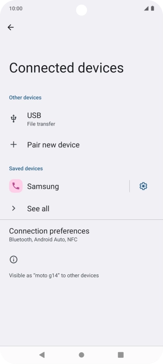 Press the Home key to return to the home screen.