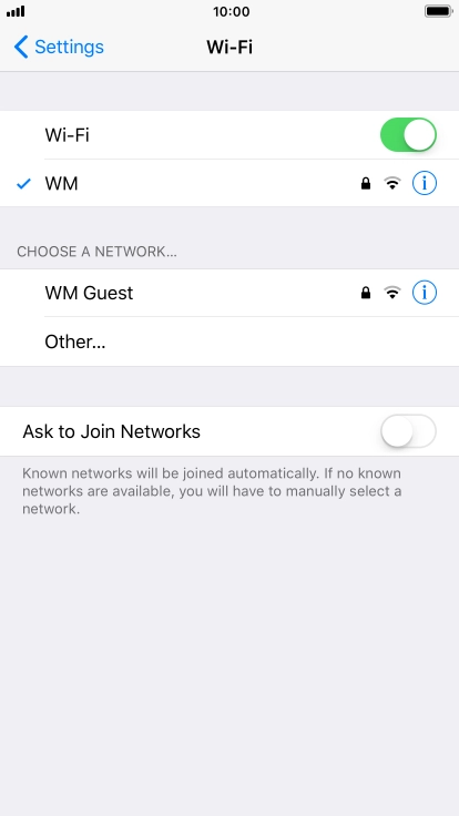 Press the Home key to return to the home screen.
