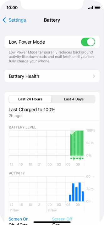 Slide your finger upwards starting from the bottom of the screen to return to the home screen.