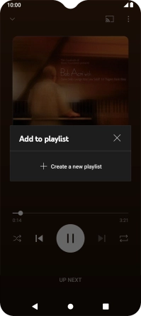 Press Create a new playlist.