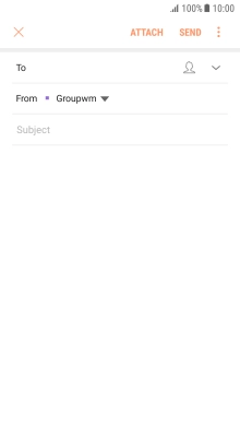 Press the search field and key in the first letters of the recipient's name.