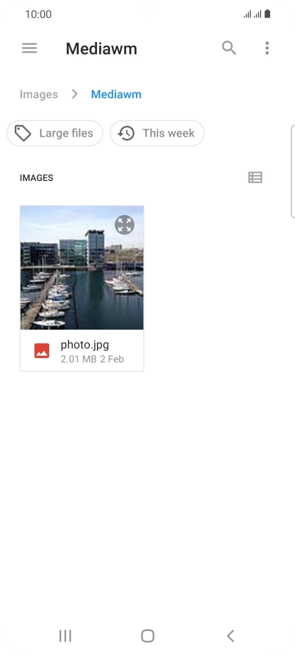Press the required file.