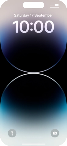 Slide your finger upwards starting from the bottom of the screen.