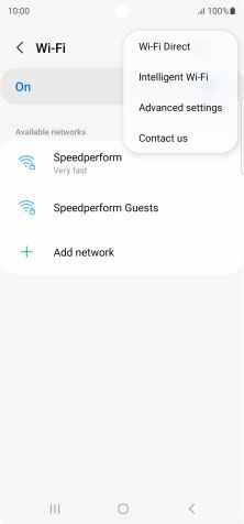 Press Intelligent Wi-Fi.