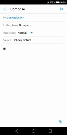 Press the attachment icon.