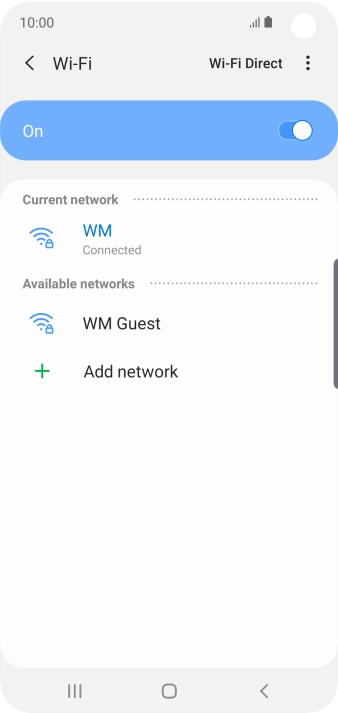 Press the Home key to return to the home screen.