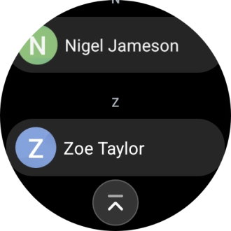Press the required contact.